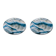 Waves Wave Nature Beach Cufflinks (Oval)