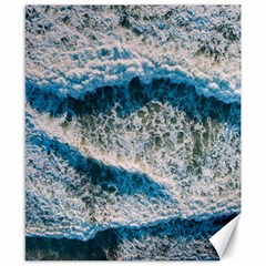 Waves Wave Nature Beach Canvas 8  x 10 