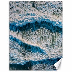 Waves Wave Nature Beach Canvas 18  x 24 