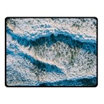 Waves Wave Nature Beach Fleece Blanket (Small) 50 x40  Blanket Front