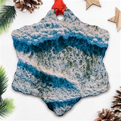 Waves Wave Nature Beach Ornament (Snowflake)