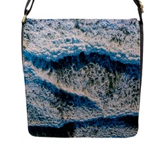 Waves Wave Nature Beach Flap Closure Messenger Bag (l) by uniart180623