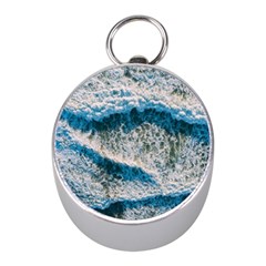 Waves Wave Nature Beach Mini Silver Compasses