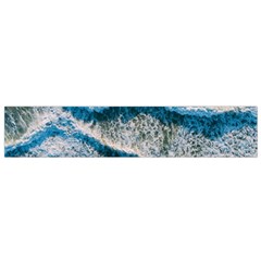 Waves Wave Nature Beach Small Premium Plush Fleece Scarf