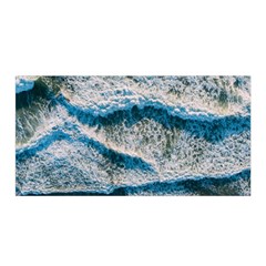 Waves Wave Nature Beach Satin Wrap 35  x 70 