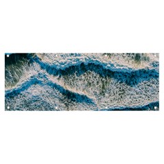 Waves Wave Nature Beach Banner and Sign 8  x 3 