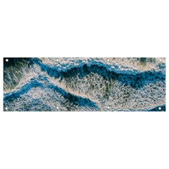 Waves Wave Nature Beach Banner And Sign 9  X 3  by uniart180623