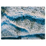 Waves Wave Nature Beach Premium Plush Fleece Blanket (Extra Small) 40 x30  Blanket Front