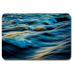 Waves Abstract Waves Abstract Large Doormat by uniart180623