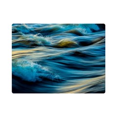 Waves Abstract Waves Abstract Premium Plush Fleece Blanket (mini) by uniart180623