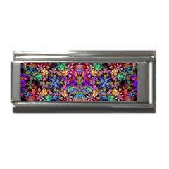 Flower Patterns Abstract Pattern Digital Art Superlink Italian Charm (9mm)