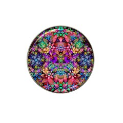 Flower Patterns Abstract Pattern Digital Art Hat Clip Ball Marker (4 Pack) by uniart180623