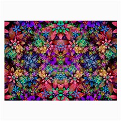 Flower Patterns Abstract Pattern Digital Art Large Glasses Cloth by uniart180623