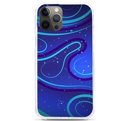 Spiral Shape Blue Abstract Iphone 12 Pro Max Tpu Uv Print Case by uniart180623