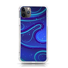 Spiral Shape Blue Abstract Iphone 11 Pro Max 6 5 Inch Tpu Uv Print Case by uniart180623