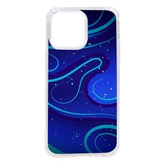 Spiral Shape Blue Abstract Iphone 14 Pro Max Tpu Uv Print Case