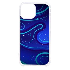 Spiral Shape Blue Abstract Iphone 13 Mini Tpu Uv Print Case by uniart180623