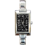 Abstract Secred Code Rectangle Italian Charm Watch Front