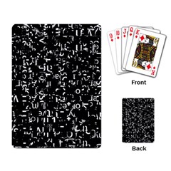 Abstract Secred Code Playing Cards Single Design (rectangle) by uniart180623