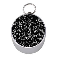 Abstract Secred Code Mini Silver Compasses by uniart180623