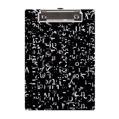 Abstract Secred Code A5 Acrylic Clipboard by uniart180623