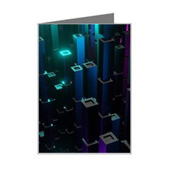 Abstract Building City 3d Mini Greeting Card by uniart180623