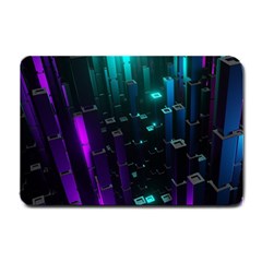 Abstract Building City 3d Small Doormat by uniart180623