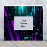 Abstract Building City 3d White Wall Photo Frame 5  x 7  Front