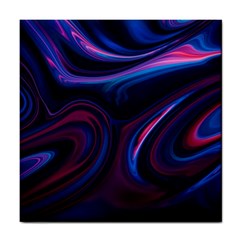 Purple Blue Swirl Abstract Tile Coaster by uniart180623