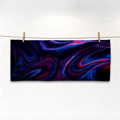 Purple Blue Swirl Abstract Hand Towel