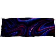 Purple Blue Swirl Abstract Body Pillow Case (dakimakura) by uniart180623