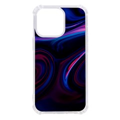 Purple Blue Swirl Abstract Iphone 13 Pro Tpu Uv Print Case