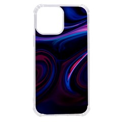 Purple Blue Swirl Abstract Iphone 13 Pro Max Tpu Uv Print Case by uniart180623