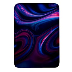 Purple Blue Swirl Abstract Rectangular Glass Fridge Magnet (4 Pack) by uniart180623