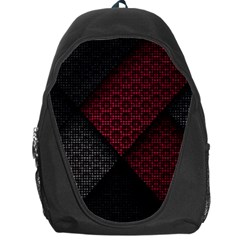 Red Black Abstract Pride Abstract Digital Art Backpack Bag by uniart180623