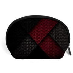 Red Black Abstract Pride Abstract Digital Art Accessory Pouch (large) by uniart180623