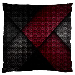 Red Black Abstract Pride Abstract Digital Art Large Premium Plush Fleece Cushion Case (one Side) by uniart180623