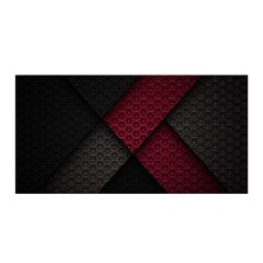 Red Black Abstract Pride Abstract Digital Art Satin Wrap 35  X 70  by uniart180623