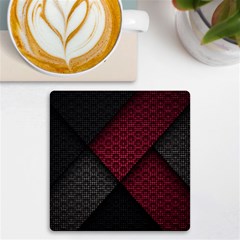 Red Black Abstract Pride Abstract Digital Art Uv Print Square Tile Coaster  by uniart180623