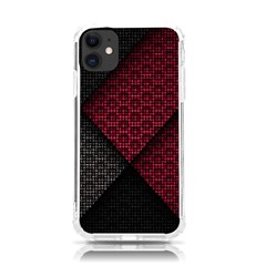 Red Black Abstract Pride Abstract Digital Art Iphone 11 Tpu Uv Print Case by uniart180623