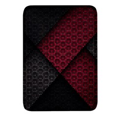 Red Black Abstract Pride Abstract Digital Art Rectangular Glass Fridge Magnet (4 Pack) by uniart180623