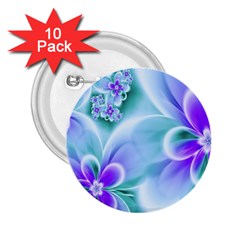 Abstract Flowers Flower Abstract 2 25  Buttons (10 Pack)  by uniart180623