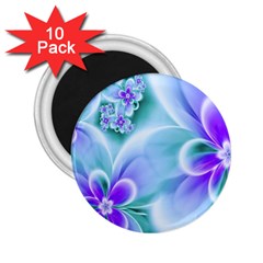 Abstract Flowers Flower Abstract 2 25  Magnets (10 Pack)  by uniart180623