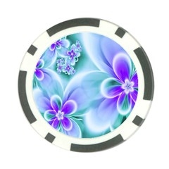 Abstract Flowers Flower Abstract Poker Chip Card Guard (10 Pack) by uniart180623