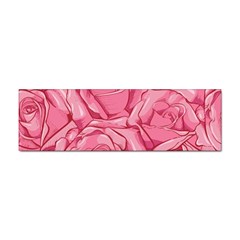 Pink Roses Pattern Floral Patterns Sticker Bumper (10 Pack) by uniart180623