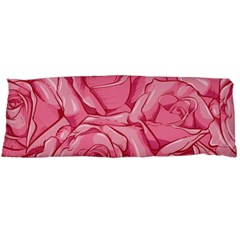 Pink Roses Pattern Floral Patterns Body Pillow Case (dakimakura) by uniart180623