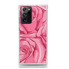 Pink Roses Pattern Floral Patterns Samsung Galaxy Note 20 Ultra Tpu Uv Case by uniart180623