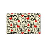 Love Abstract Background Textures Creative Grunge Sticker Rectangular (10 pack) Front