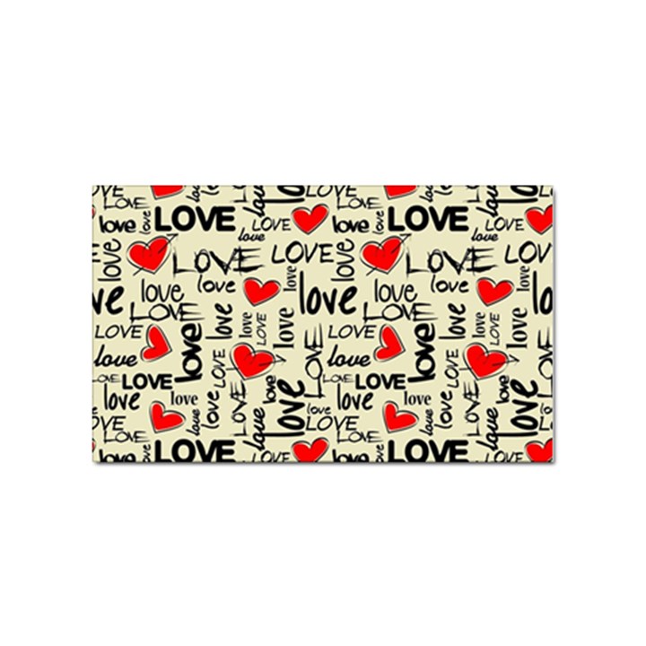 Love Abstract Background Textures Creative Grunge Sticker Rectangular (10 pack)