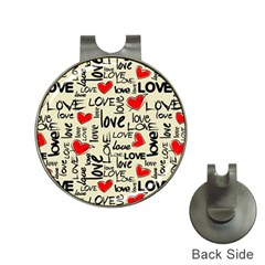 Love Abstract Background Textures Creative Grunge Hat Clips With Golf Markers by uniart180623